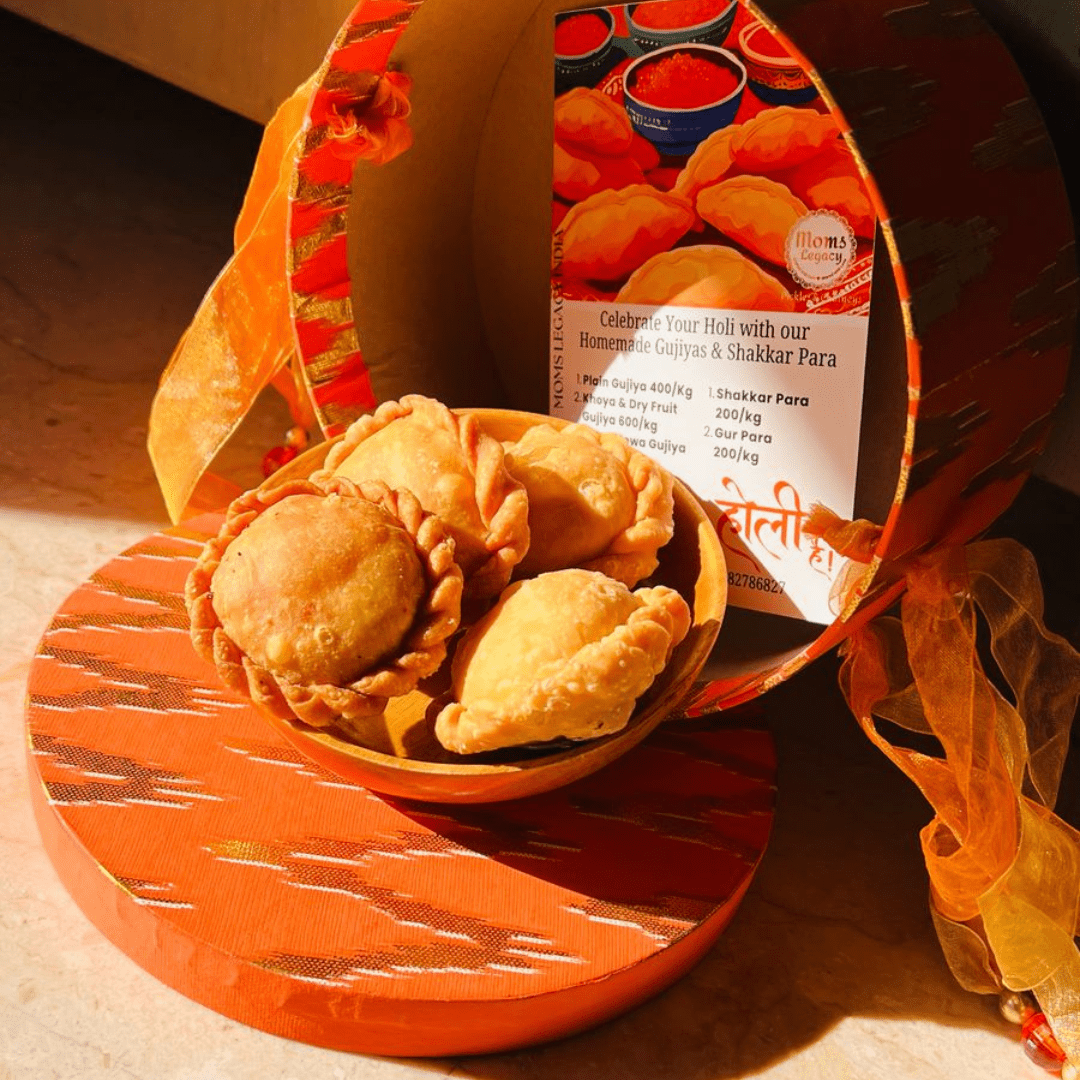 Mom’s Legacy Sugar - Free Gujiya (1 KG) – A Guilt - Free Holi Delight - Mom's Legacy